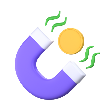 Atraindo investimentos  3D Icon