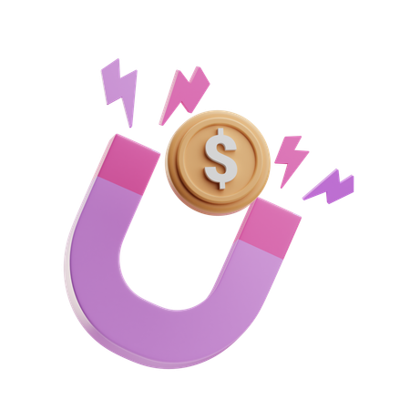 Atrair dinheiro  3D Icon