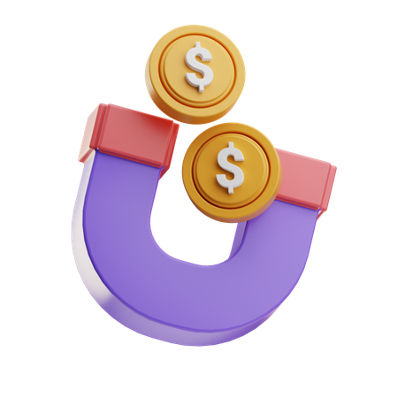 Atrair dinheiro  3D Icon