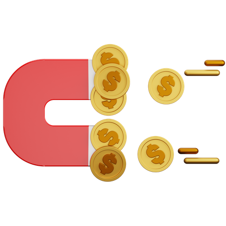 Atrair dinheiro  3D Icon