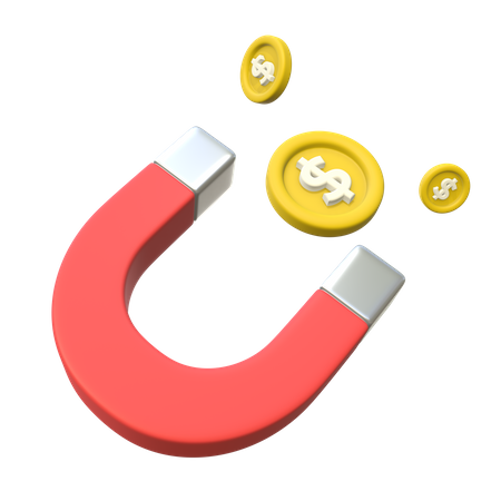 Atrair dinheiro  3D Icon