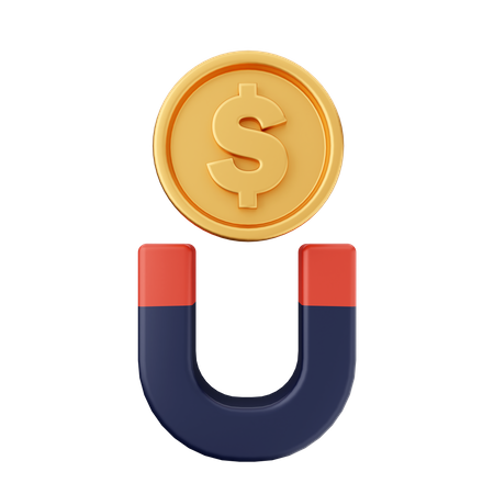 Atrair dinheiro  3D Icon