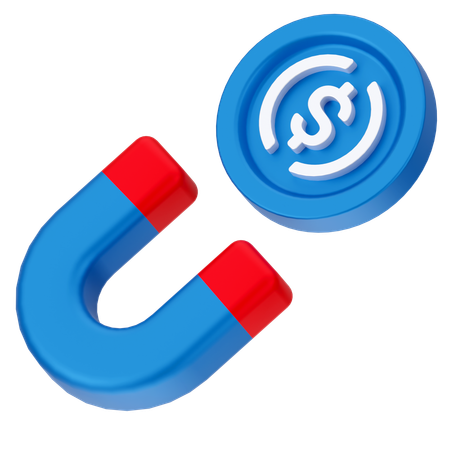 Atrair dinheiro  3D Icon