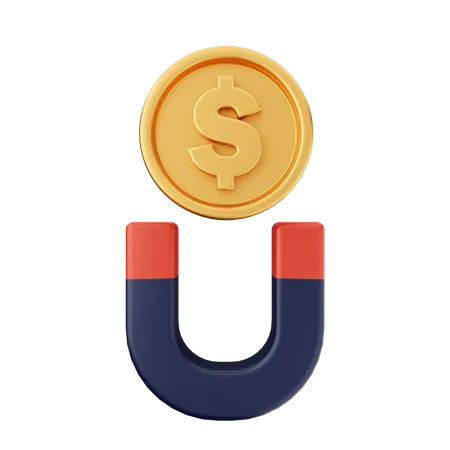Atrair dinheiro  3D Icon