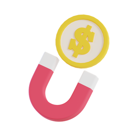 Atrair dinheiro  3D Icon