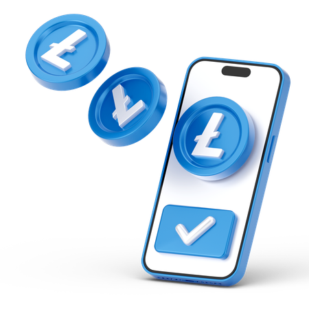 Atrair linecoin  3D Icon