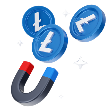 Atrair linecoin  3D Icon