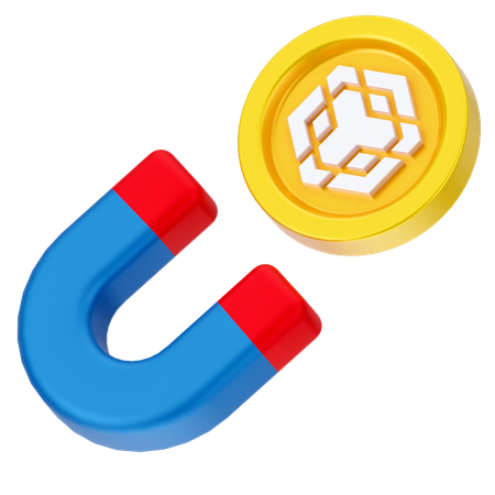 Atrair moeda binance  3D Icon