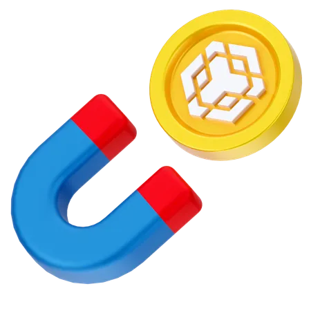 Atrair moeda binance  3D Icon