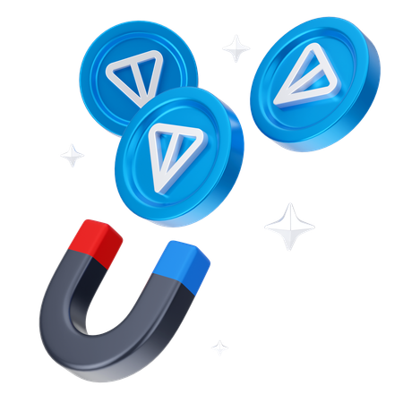 Atrair moeda de tonelada  3D Icon