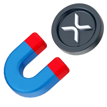 Atrair moeda ripple  3D Icon