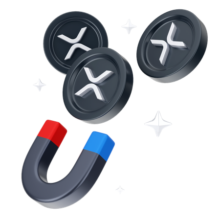 Atrair moeda ripple  3D Icon