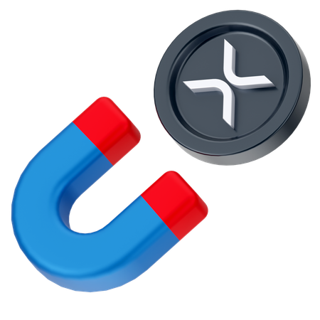Atrair moeda ripple  3D Icon