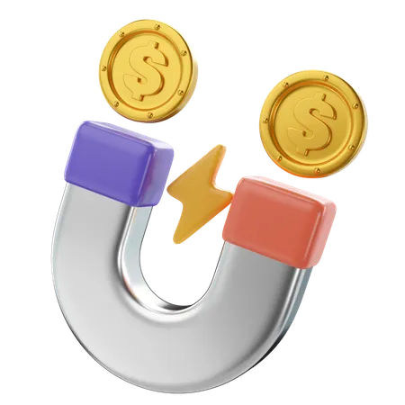 Atraer dinero  3D Icon