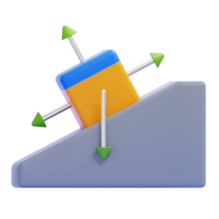 Atrito  3D Icon