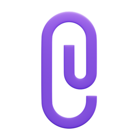 Attach  3D Icon