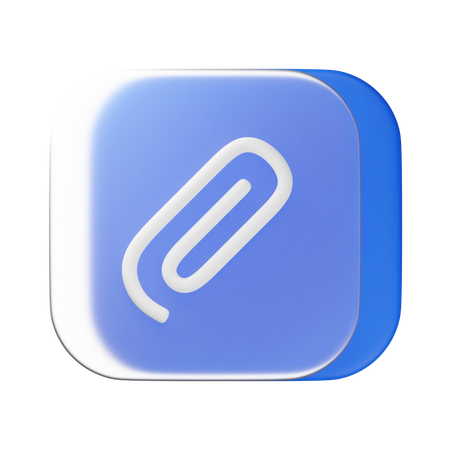 Attach  3D Icon