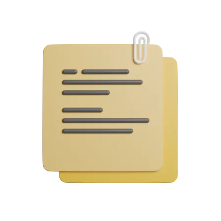 Attach Document  3D Icon