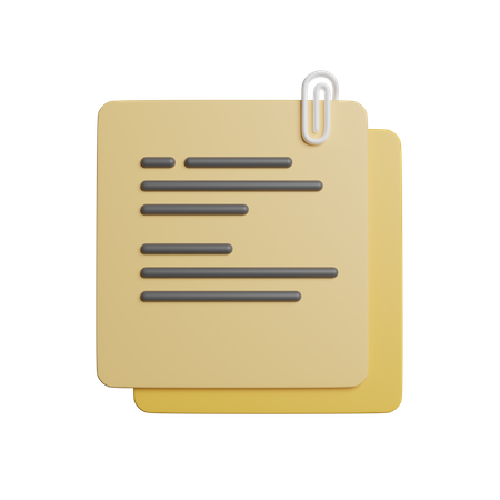 Attach Document  3D Icon