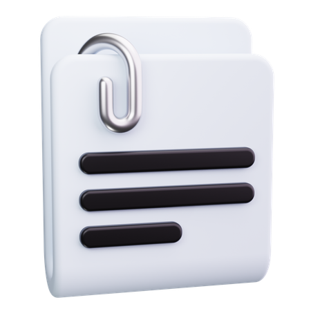 Attach File  3D Icon