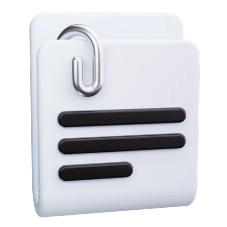 Attach File  3D Icon