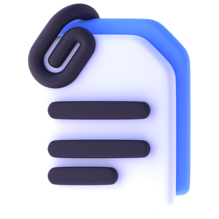 Attach File  3D Icon