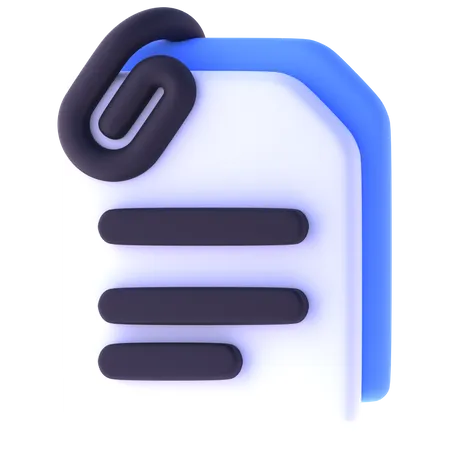 Attach File  3D Icon