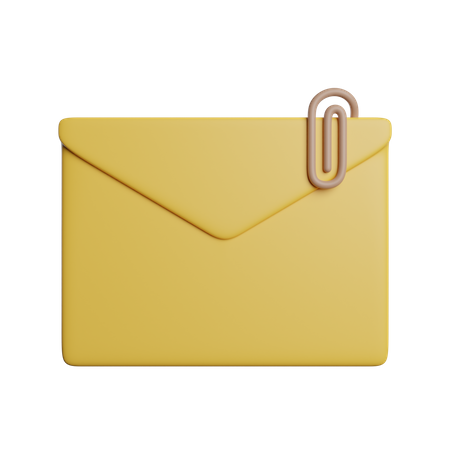 Attach Mail  3D Icon