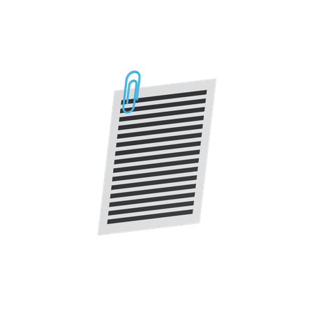 Attached documents  3D Icon