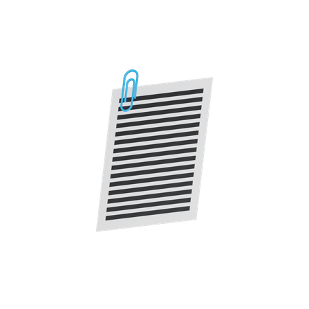 Attached documents 3D Icon
