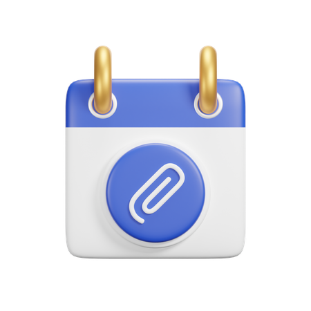 Attachment Calendar  3D Icon