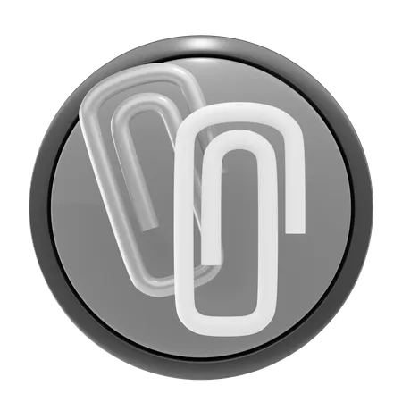 Paper Clip 3 D Icon And Illustration 3D Icon