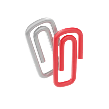 Paper Clip 3 D Icon And Illustration 3D Icon