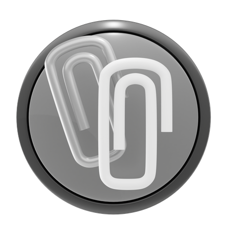 Attachment Clip  3D Icon