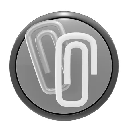 Attachment Clip  3D Icon