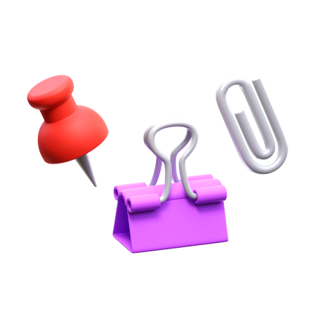 Attachment Clip  3D Icon