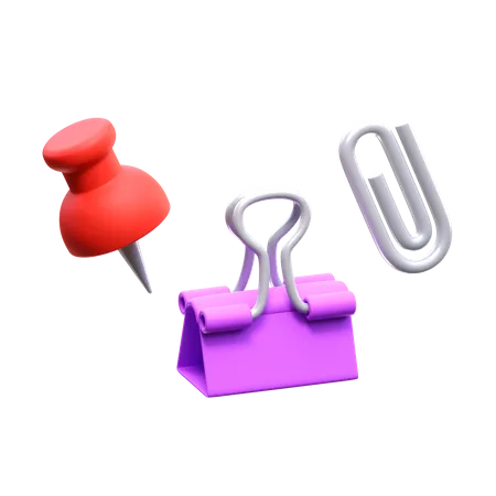 Attachment Clip  3D Icon