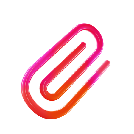 Attachment Clip  3D Icon