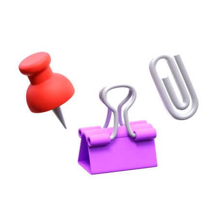 Attachment Clip  3D Icon