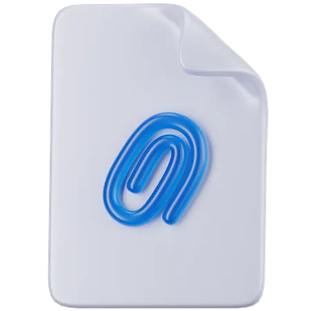 Attachment FIle  3D Icon