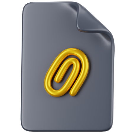 Attachment FIle  3D Icon