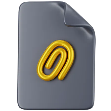 Attachment FIle  3D Icon