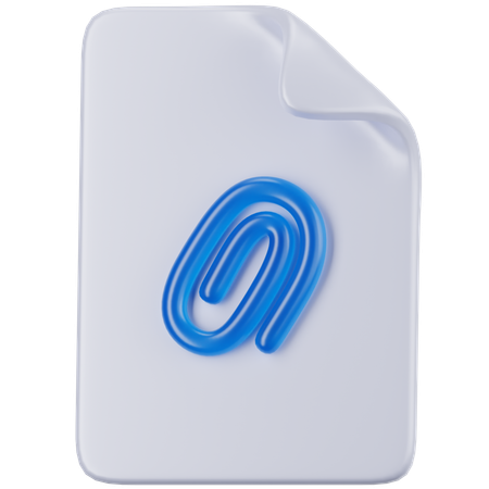 Attachment FIle  3D Icon
