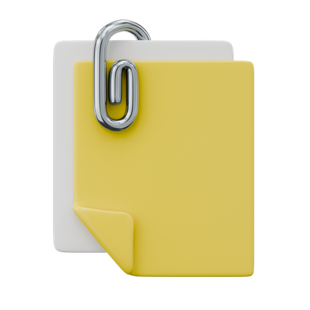 Attachment Paperclip  3D Icon