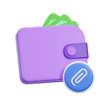 Attachment Wallet  3D Icon