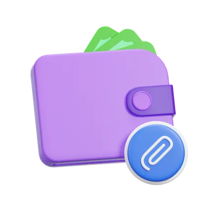 Attachment Wallet  3D Icon