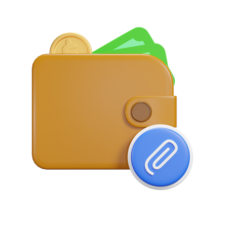 Attachment Wallet  3D Icon