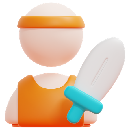 Attaquant  3D Icon