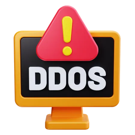 Attaque DDOS  3D Icon