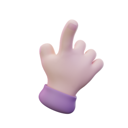 Atteindre le geste de la main  3D Icon